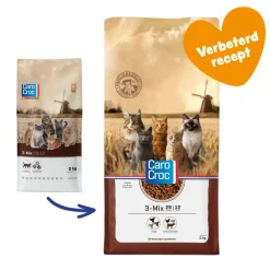 Kattenvoer<CaroCroc Kattenvoer 3-mix 2 kg