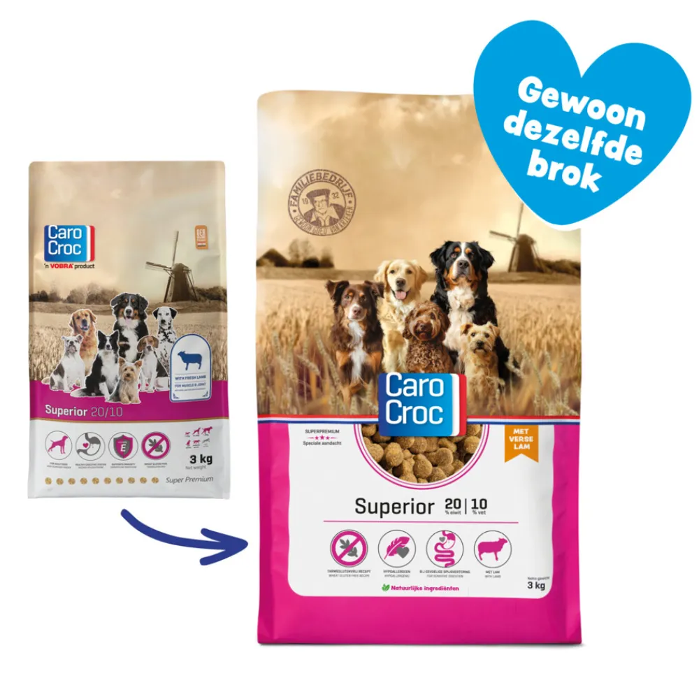 Clearance Superior 20/10 Hondenvoer 3 kg Hondenvoer