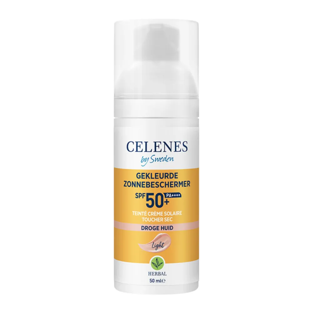 Herbal Dry Touch Zonnefluïde Getint SPF 50 50 ml^Celenes Sale
