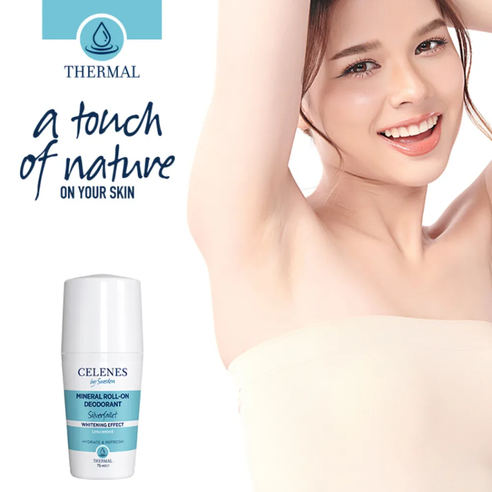 New Thermal Mineral Roller Deodorant Whitening 75 ml Deodorant