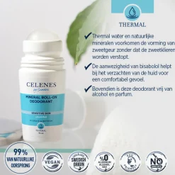Thermal Mineral Roller Deodorant Geurloos 75 ml^Celenes Clearance