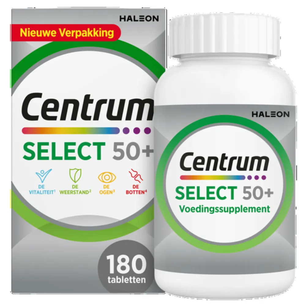 Select 50+ Multivitaminen 180 tabletten^Centrum Hot