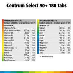 Select 50+ Multivitaminen 180 tabletten^Centrum Hot