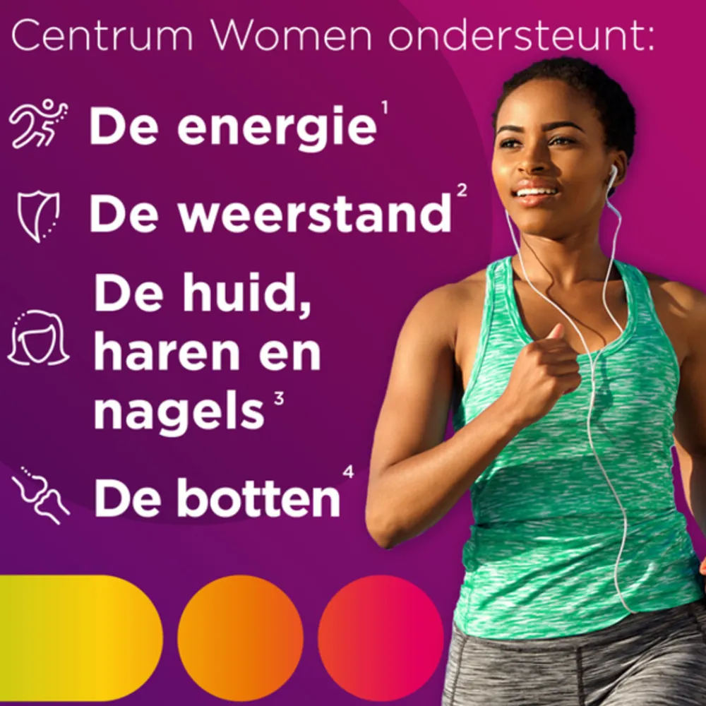 Vitaminen Vrouw<Centrum Women Multivitaminen 30 tabletten