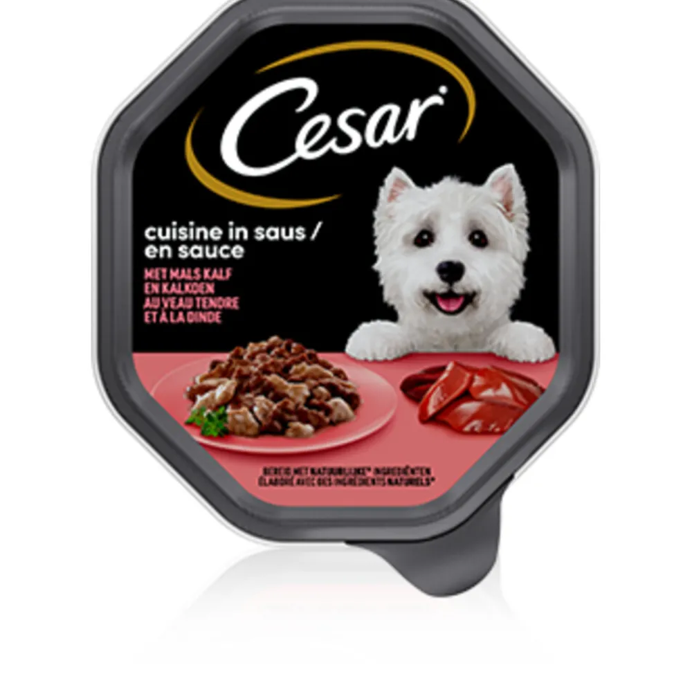 Cuisine in Saus Kuipje Kalf en Kalkoen 150 gr^Cesar New