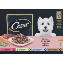 Maaltijdzakjes 12-pack in Saus 12 x 100 gr^Cesar Best