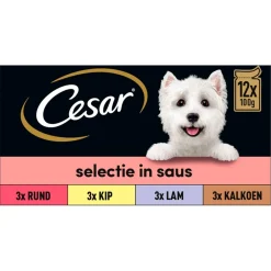 Maaltijdzakjes 12-pack in Saus 12 x 100 gr^Cesar Best