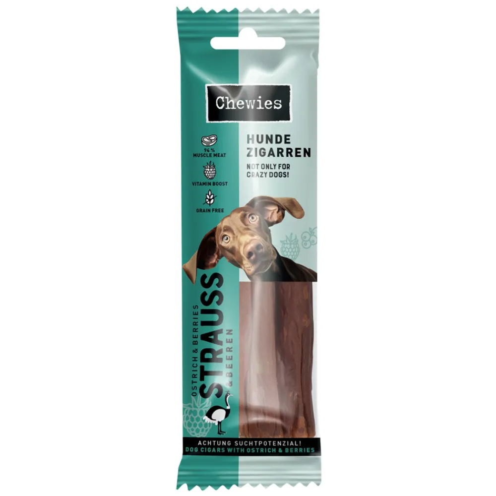 Hondensigaar Struisvogel & Bessen 75 gr^Chewies Discount