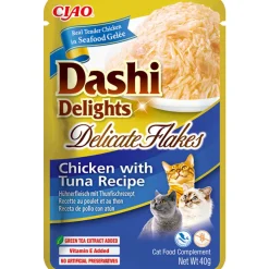 Kattenvoer<Ciao Dashi Delights Delicate Flakes Kattenvoer Nat Chicken & Tuna 40 gr