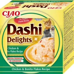 Dashi Delights Kattenvoer Nat Chicken & Bonito Flakes 70 gr^Ciao New