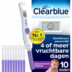 Ovulatietesten<Clearblue Ovulatietest Digitaal Geavanceerd 10 stuks