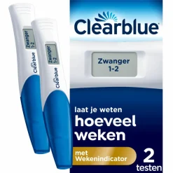 Clearance Zwangerschapstest met Wekenindicator 2 stuks Zwangerschapstesten|Zelftesten