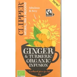 Thee<Clipper Thee Ginger & Tumeric 20 stuks