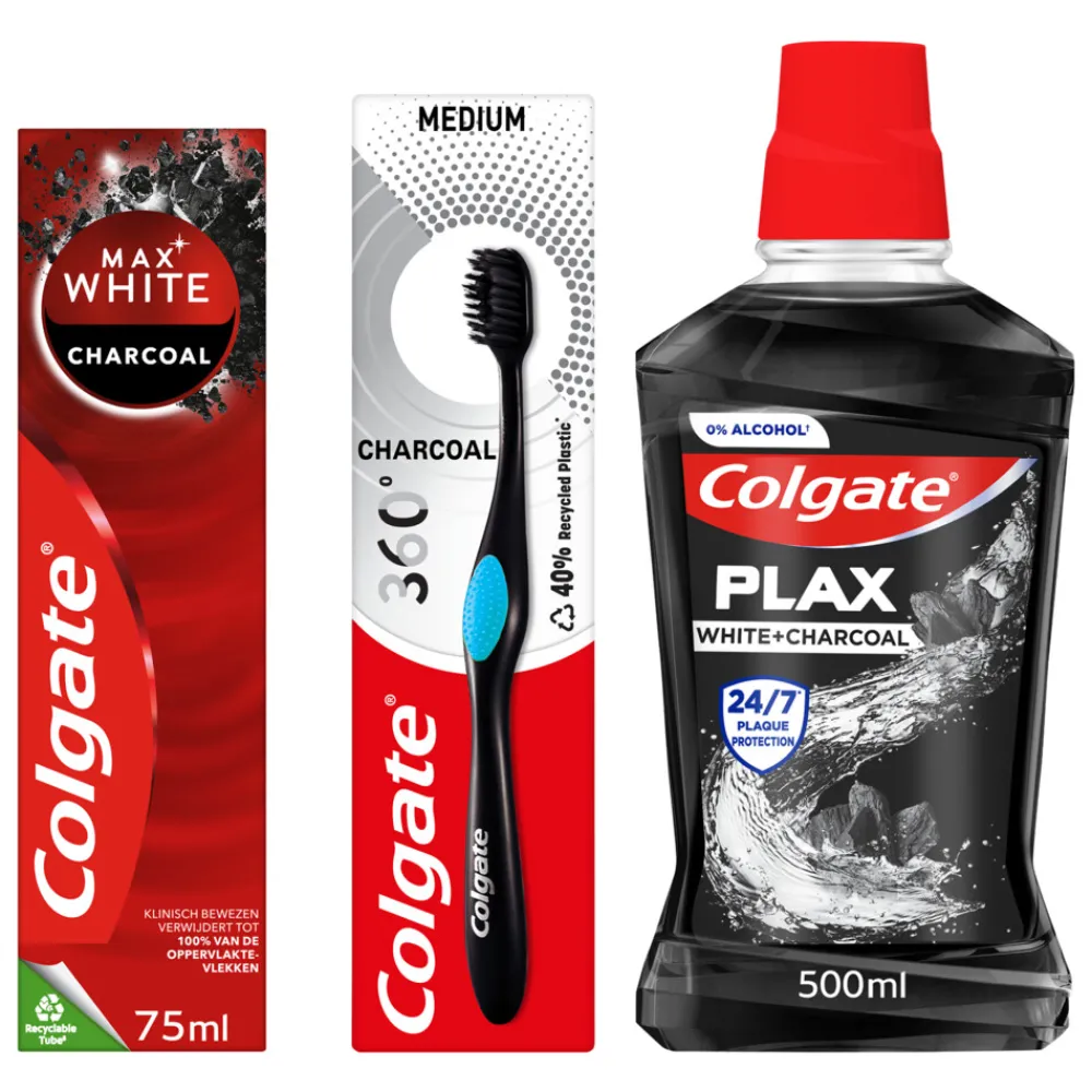 Charcoal White Pakket^Colgate New