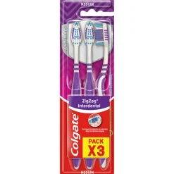 Tandenborstels<Colgate Tandenborstel ZigZag Medium 3 stuks
