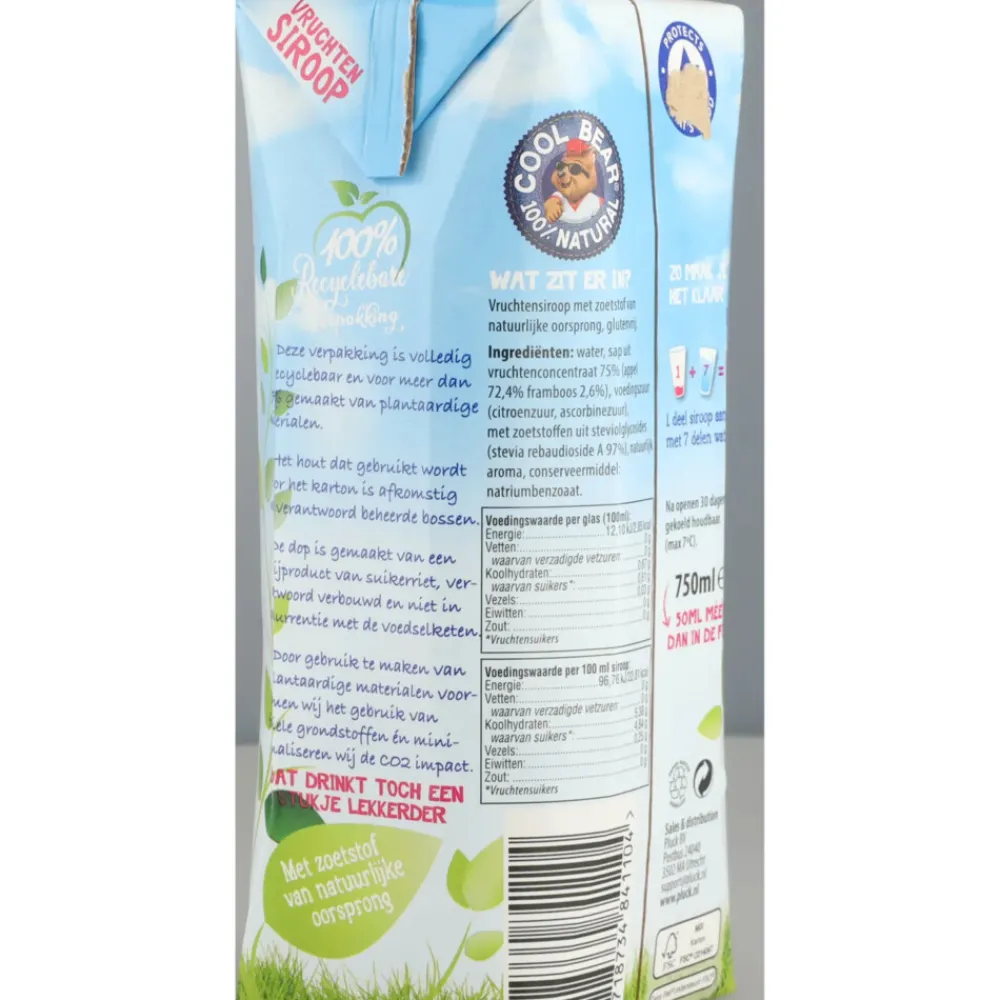 Best Siroop Framboos 750 ml Siropen & Zoetstoffen