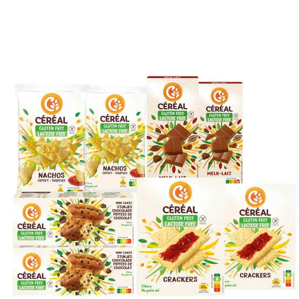 Sale Crackers, Cake, Nacho's, Chocolade - Glutenvrij & Lactosevrij Pakket Koek|Snacks