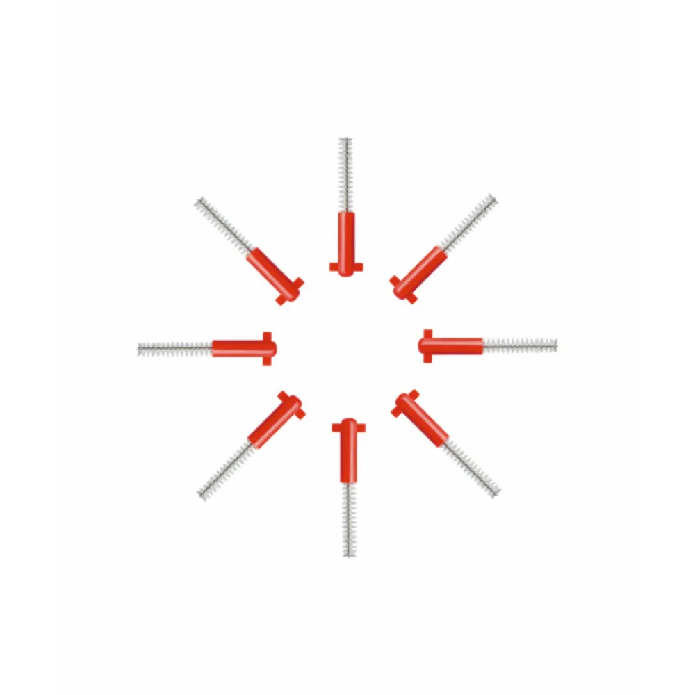 Flossen & Ragen<Curaprox Interdentale Rager Prime Navulling CPS 07 Rood 2,5mm 8 stuks