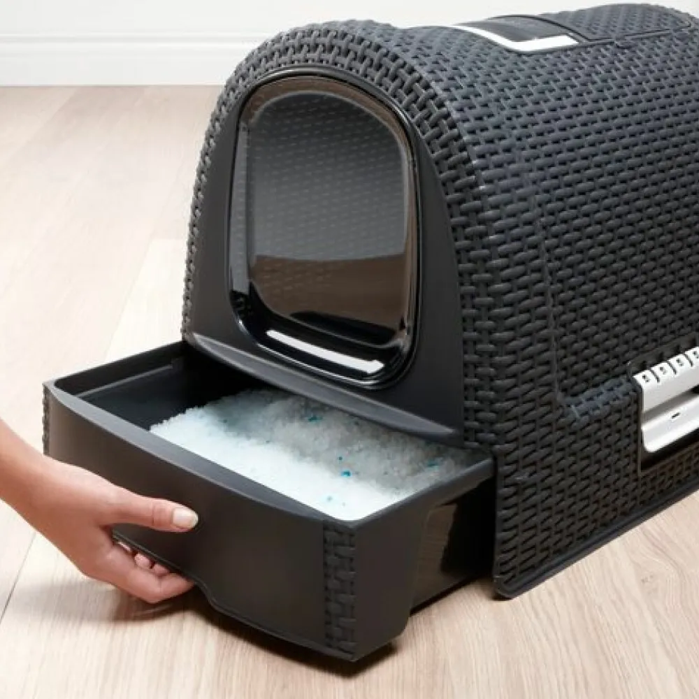 Kattenbak Antraciet 51 x 39 x 40 cm Kattenbakken & Toebehoren