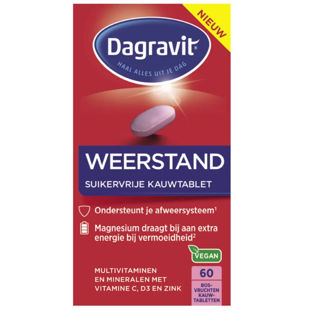 Multivitaminen Weerstand 60 kauwtabletten^Dagravit New
