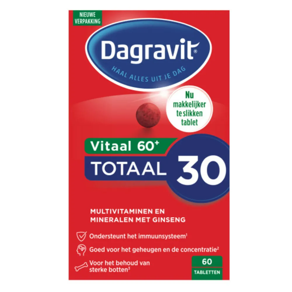 Vitaal 60+ Multivitaminen 60 tabletten^Dagravit Discount