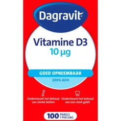 Vitaminen<Dagravit Vitamine D Parels 10 µg 100 capsules