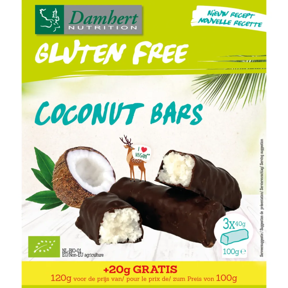 Snacks & Tussendoortjes<Damhert Kokosrepen Lactosevrij & Glutenvrij 100 gr