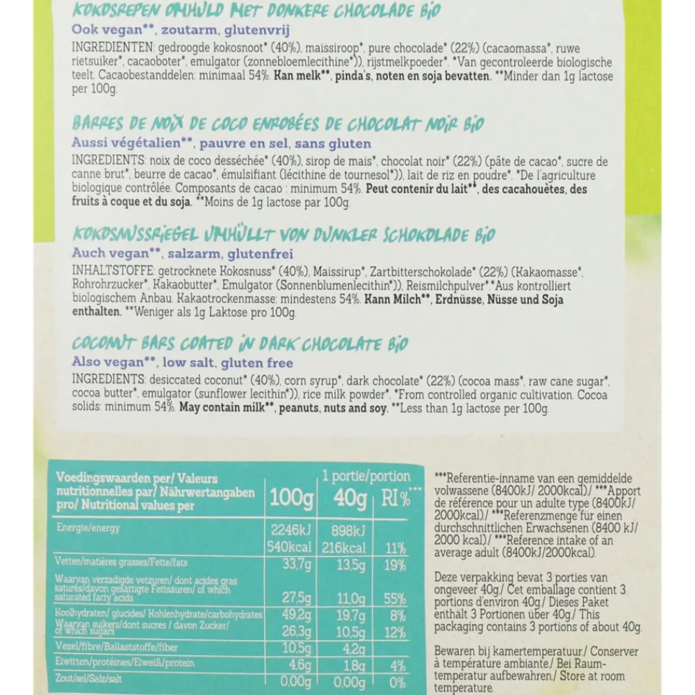 Snacks & Tussendoortjes<Damhert Kokosrepen Lactosevrij & Glutenvrij 100 gr