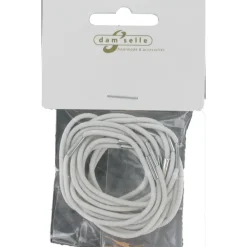 Accessoires<Damselle Elastiek Wit Lang 12 stuks