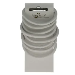 Accessoires<Damselle Haarelastiek Wit 8 stuks