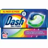 Wasmiddel<Dash Wasmiddelcapsules 3in1 Pods Stralende Kleuren 42 stuks