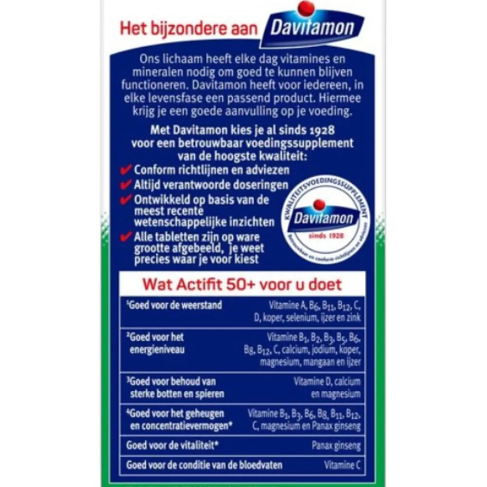 Best Actifit 50+ 90 tabletten Vitaminen 50+