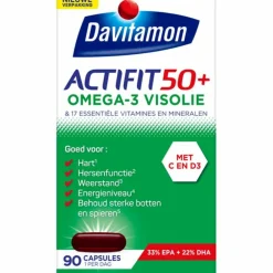 Clearance Actifit 50+ Omega-3 Visolie 90 capsules Vitaminen 50+