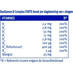 Hot B Complex Forte 100 stuks Vitaminen