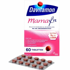 Zwangerschapsvitamine|Vitaminen Vrouw<Davitamon Compleet Mama Fit 60 tabletten