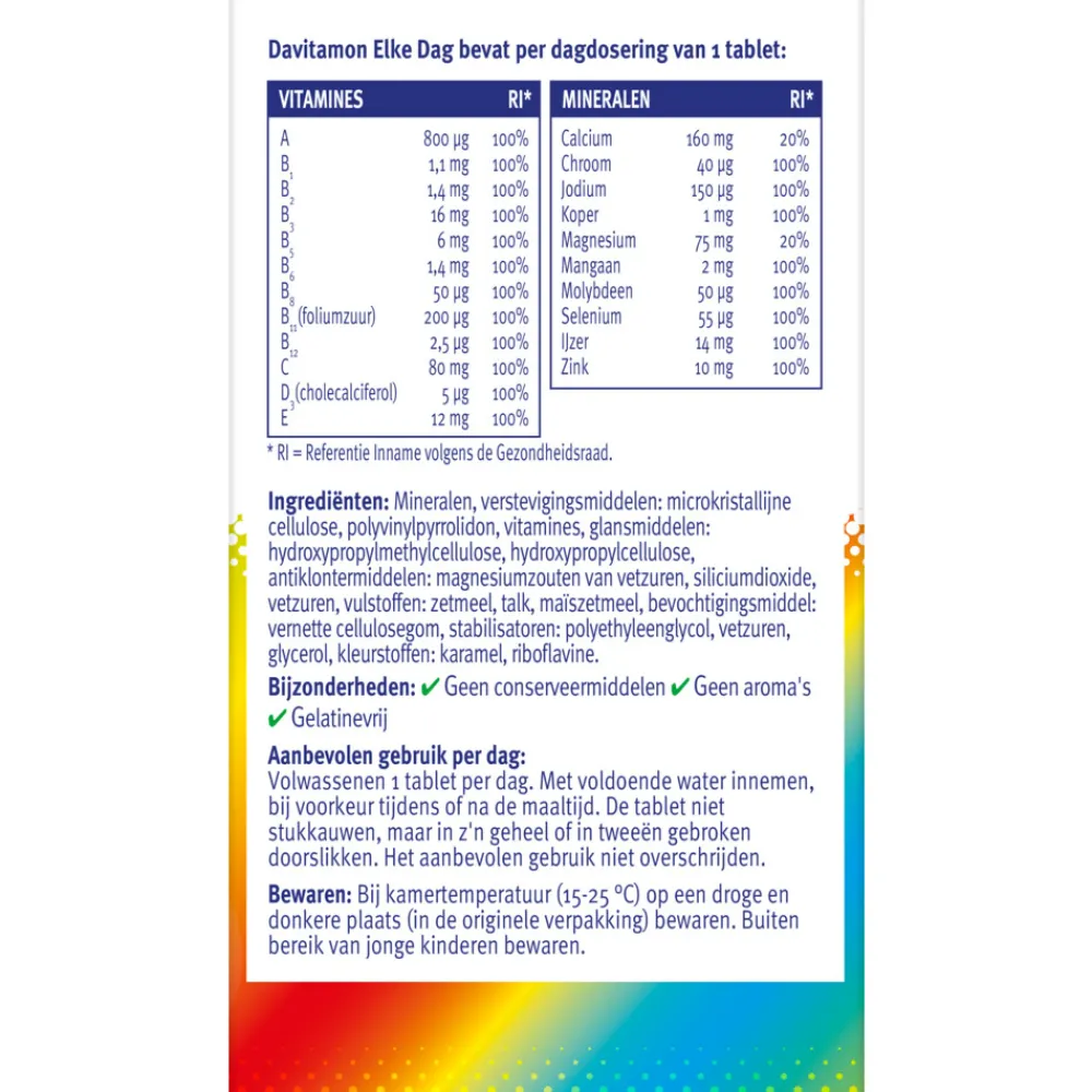 New Elke Dag 60 tabletten Mineralen|Multi Vitaminen En Mineralen