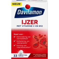 IJzer Met Vitamine B12 33 tabletten^Davitamon Clearance