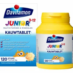 Vitaminen Kind<Davitamon Junior 3+ Multivruchten 120 kauwtabletten