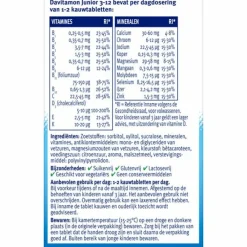 Vitaminen Kind<Davitamon Junior 3+ Multivruchten 120 kauwtabletten