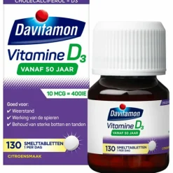 Best Vitamine D3 Vanaf 50 Jaar 130 smelttabletten Vitaminen 50+
