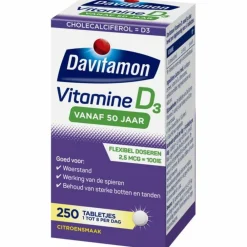 Vitamine D3 Vanaf 50 Jaar 250 tabletten^Davitamon Clearance