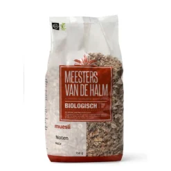 Ontbijtgranen<De halm Muesli Noten Eko 750 gr