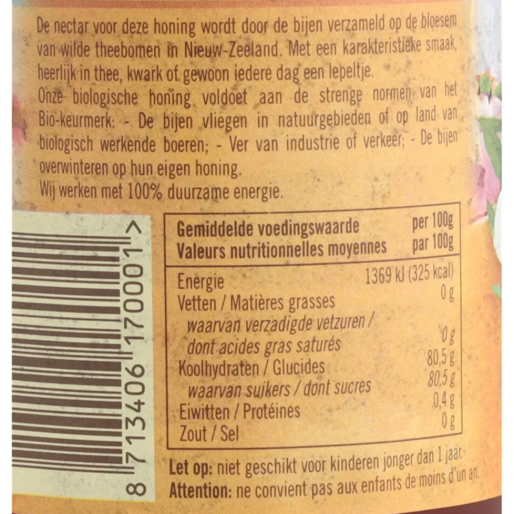 Sale Honing Manuka Kanuka Eko 350 gr Siropen & Zoetstoffen
