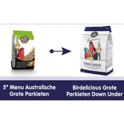 Online 5 Sterren Menu Australische Parkiet 800 gr Droogvoer & Zaden