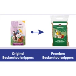 Bodembedekking&lt;Deli Nature Premium Beukenhoutsnippers 10 mm Grof 12,5 kg