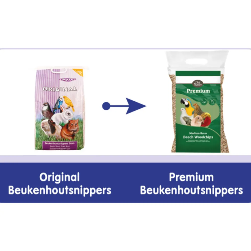 Bodembedekking<Deli Nature Premium Beukenhoutsnippers 10 mm Grof 12,5 kg