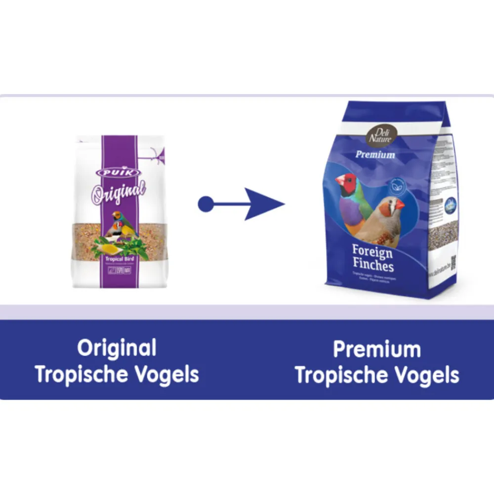 Premium Tropische Vogel 4 kg^Deli Nature