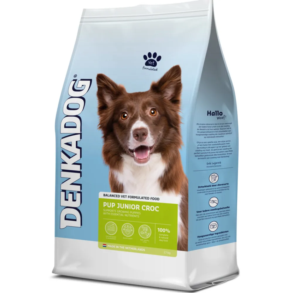 Hondenvoer Pup/Junior Croc 2,5 kg^Denkadog