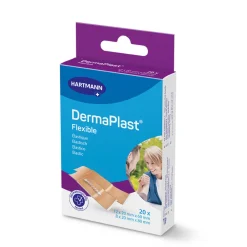 Pleisters<Dermaplast Flexibele Pleisters Strips 12x 2 x 6 cm + 8x 2 x 8 cm 20 stuks