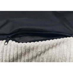 Manden & Dekens<Designed by Lotte Bankkussen Ribbed Lichtgrijs 90 x 55 x 13,5 cm